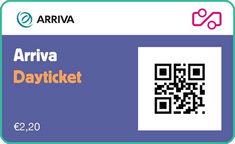 arriva day ticket.